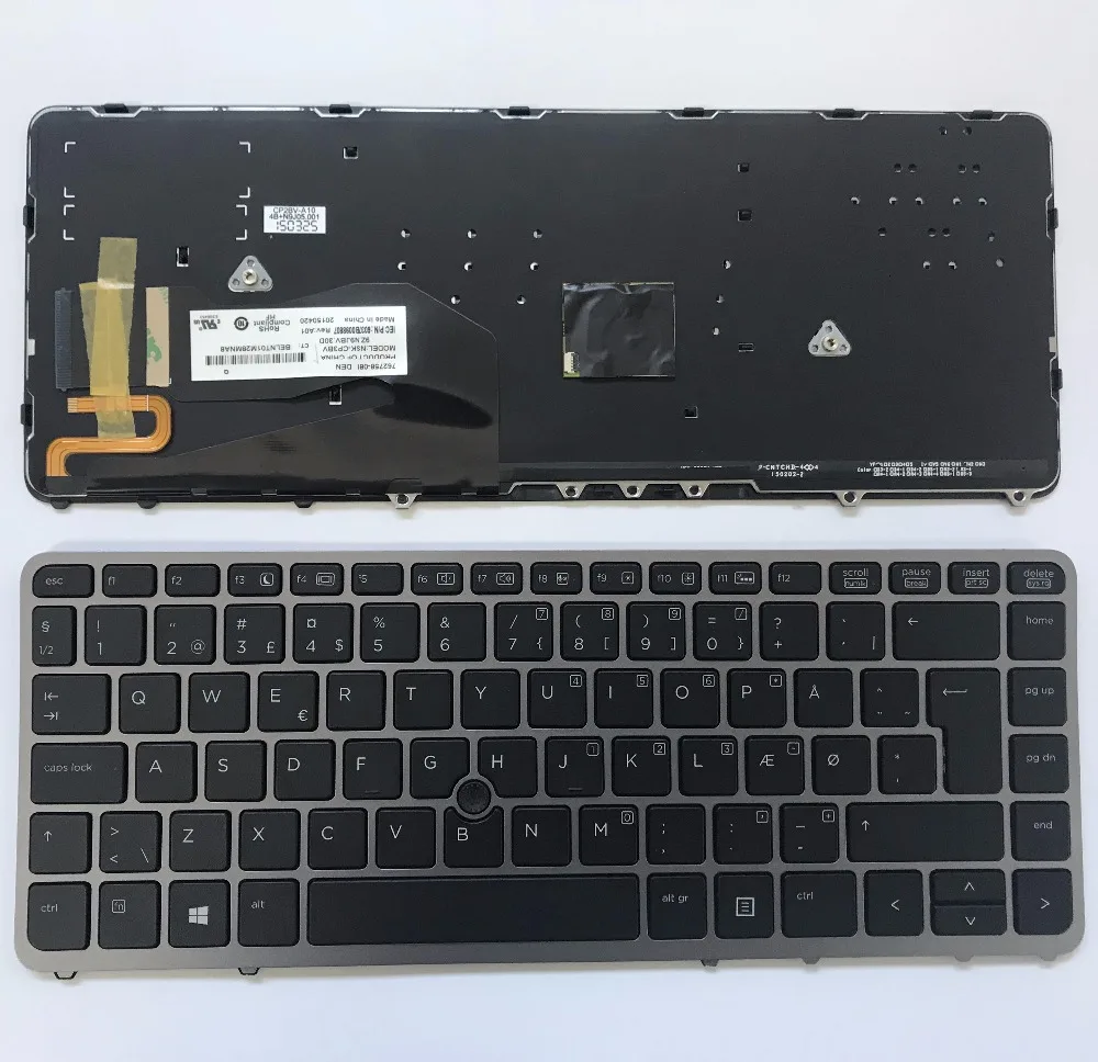 Новый настоящий датский Dansk для HP EliteBook 840 G1 850 с подсветкой 762758-081 NSK-CP3BV 9Z. N9JBV. 30D |