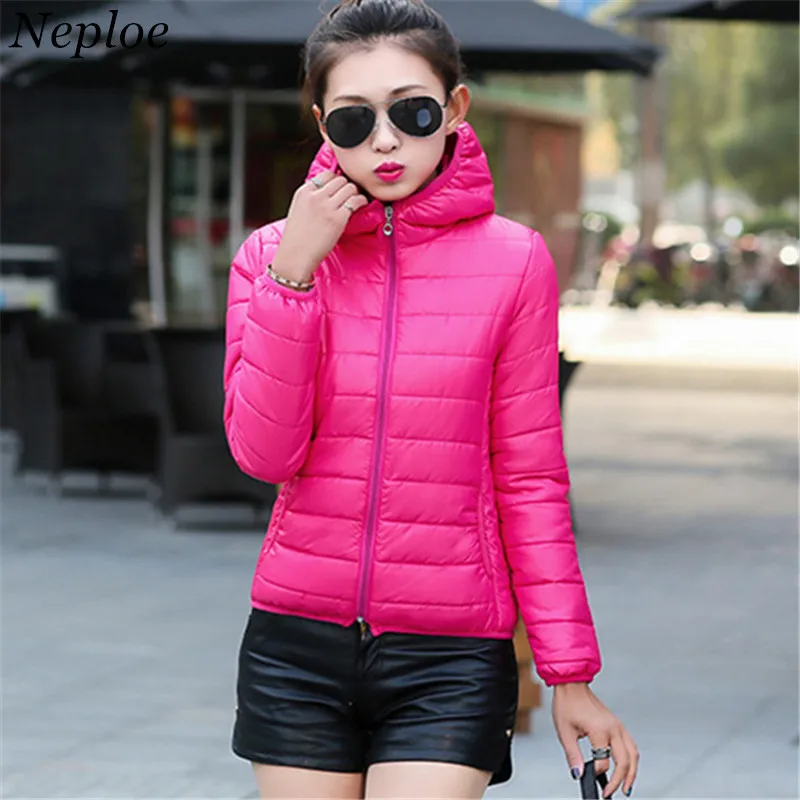 Neploe M-3XL Новая мода Chaqueta Mujer тонкий хлопок пальто стеганая куртка Верхняя одежда
