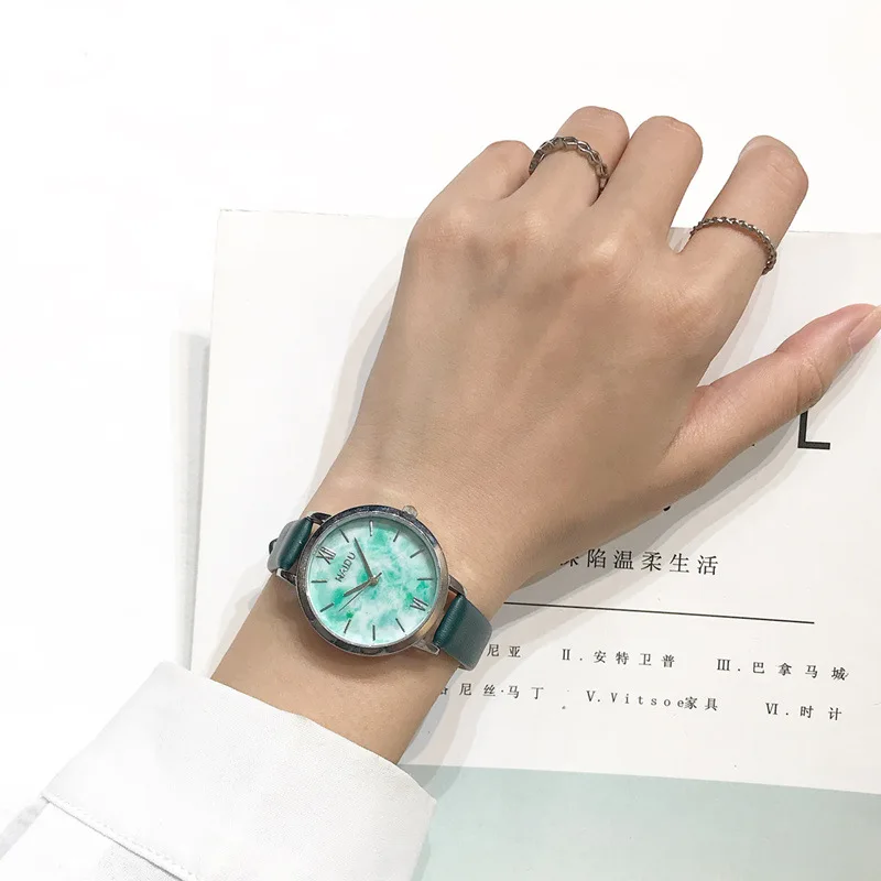 Ins trend Sen female United States British niche watch students Korean version of the simple retro art small fresh wild | Наручные часы