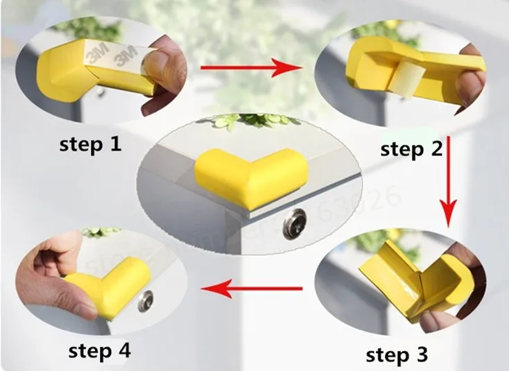 8 шт./Лот мягкие детские защитные уголки|baby safe corner protector|corner guardsafety edge guards |