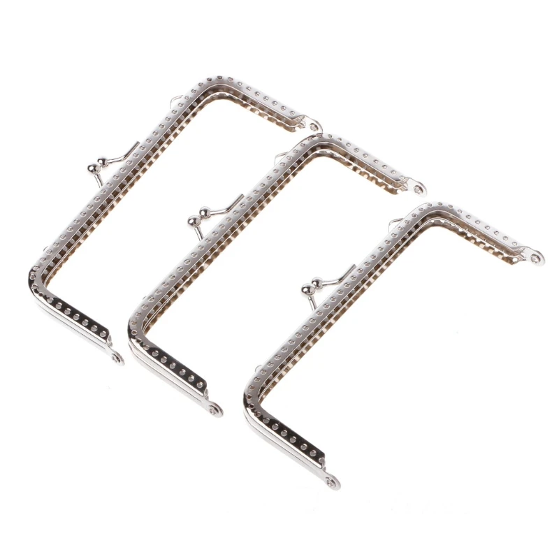 Модный женский кошелек с отверстиями для шитья 12 см металлическая сумка монет