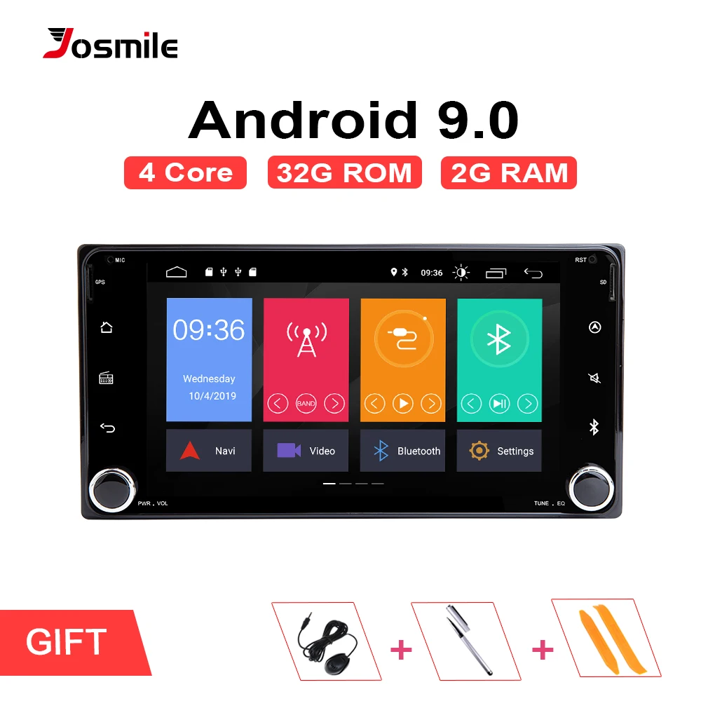" 2 din автомагнитола gps Android 9,0 автомобильный dvd-плеер для Toyota Avensis Land Cruiser 100 200 Prado 120 150 Раш Corolla Yaris Hilux