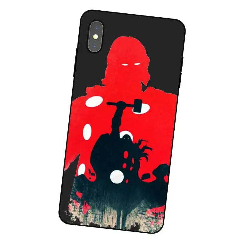 P224 Черный силиконовый чехол Тор Локи для Apple iPhone 11 Pro XR XS Max X 8 7 6 6S Plus 5 5S SE |