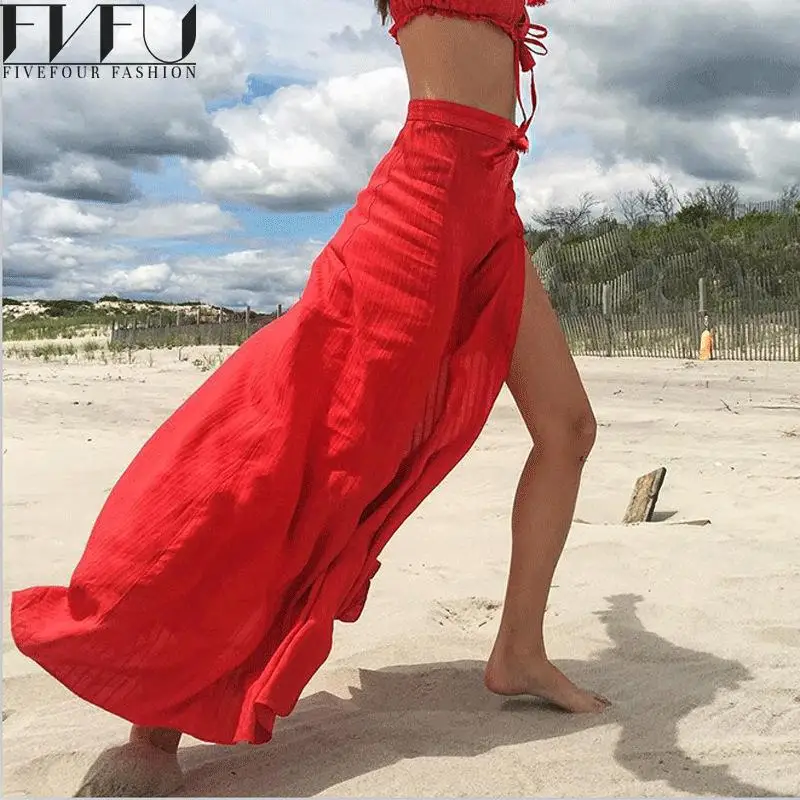 Новая мода лето 2017 Юбки для женщин Для с длинной юбкой Обувь девочек Boho Beach
