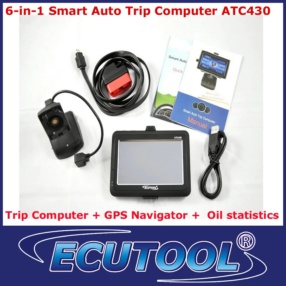 Одежда высшего качества OBDII OBD2 сканер ATC430 Car Smart бортовой компьютер + GPS навигатор