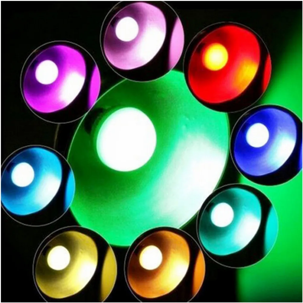 E27 RGB Светодиодная лампа с регулируемой яркостью 85 265 В переменного тока 110 220 в 16