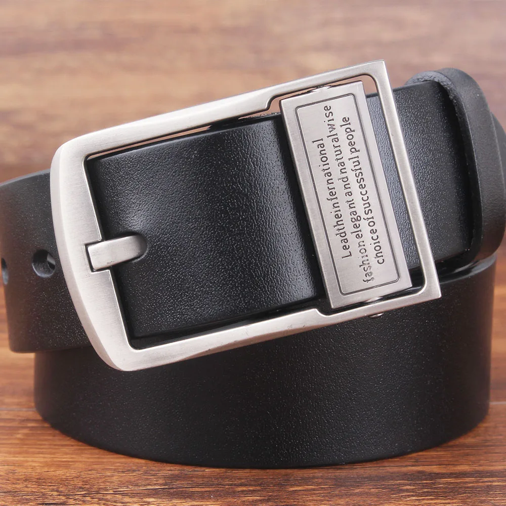 Мужской кожаный ремень для платья черный коричневый шириной 3 8 см|Мужские ремни| |
