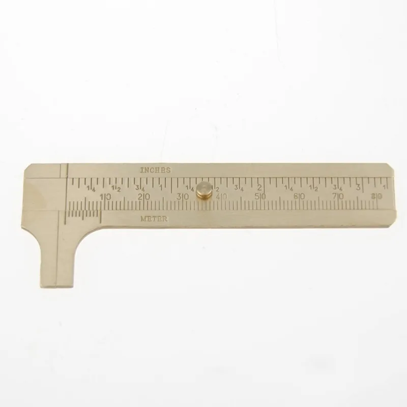 Мини портативный 80 мм весы твердая латунь штангенциркуль Калибр Линейка
