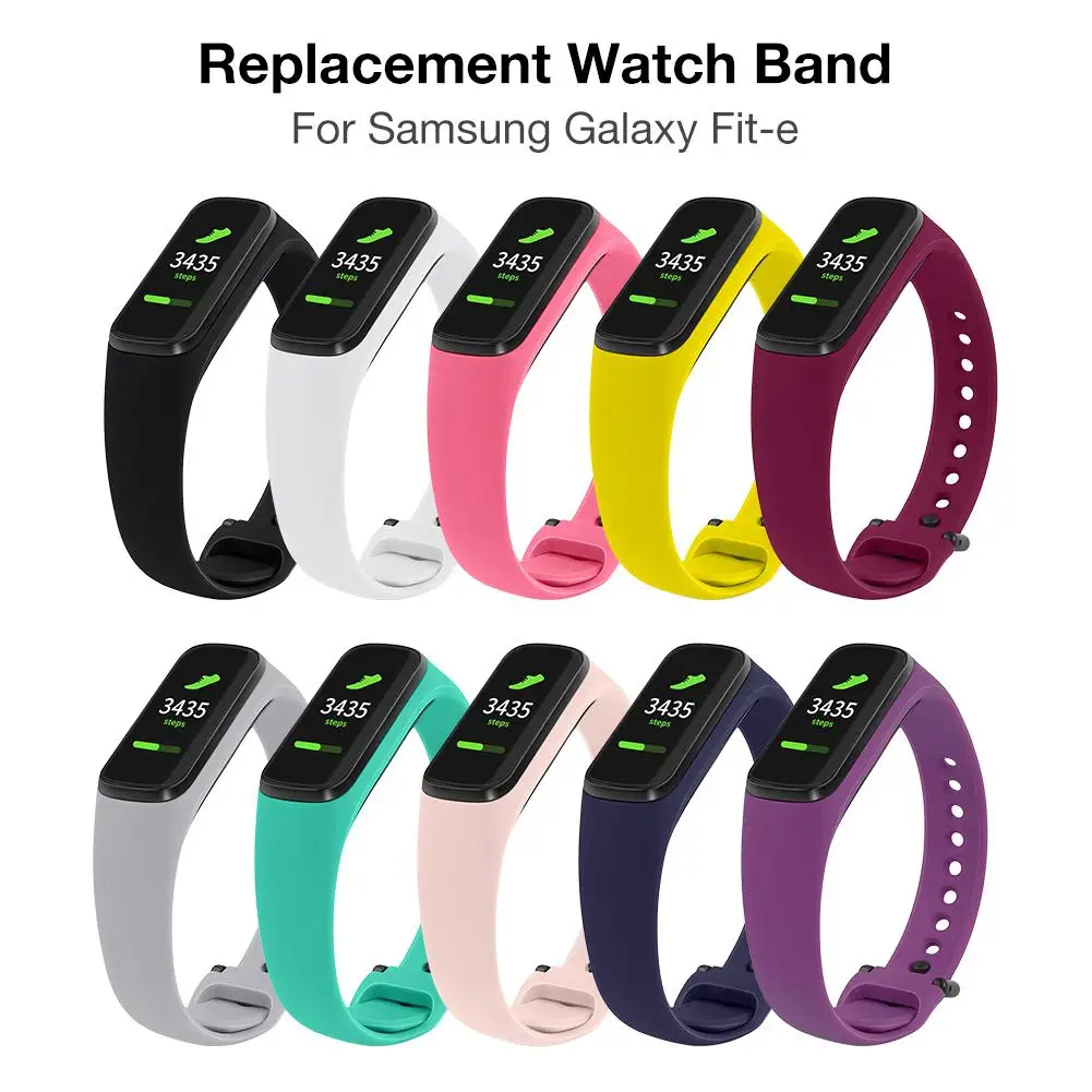 Силиконовый ремешок для часов, сменный спортивный ремешок для samsung Galaxy Fit-e/R375, сменный ремешок