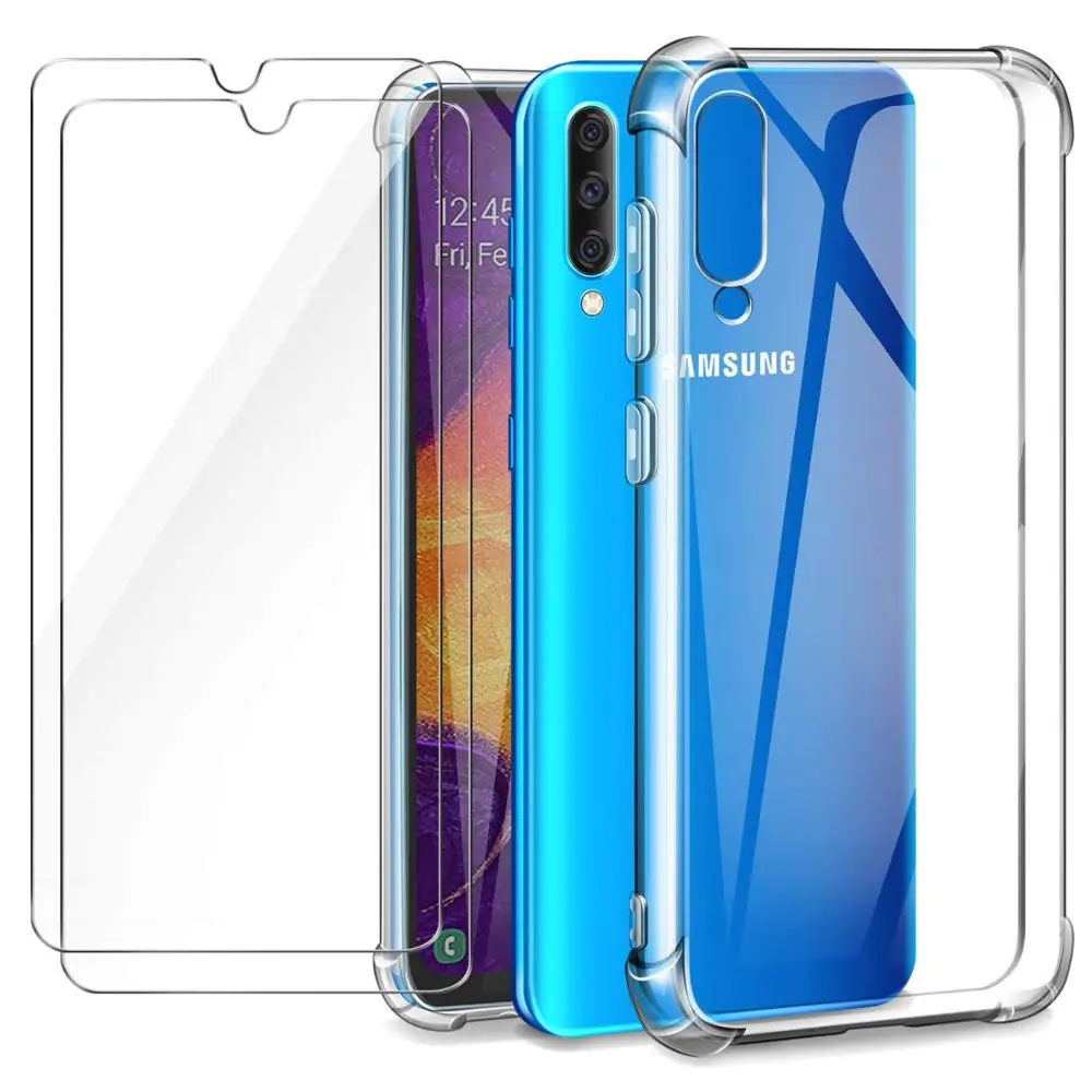 Shock Absorption Technology Case For Samsung Galaxy A10 A20 A20E A30 A40 A50 A70 A80 Coque Soft TPU Silicone Crystal Clear Cover |