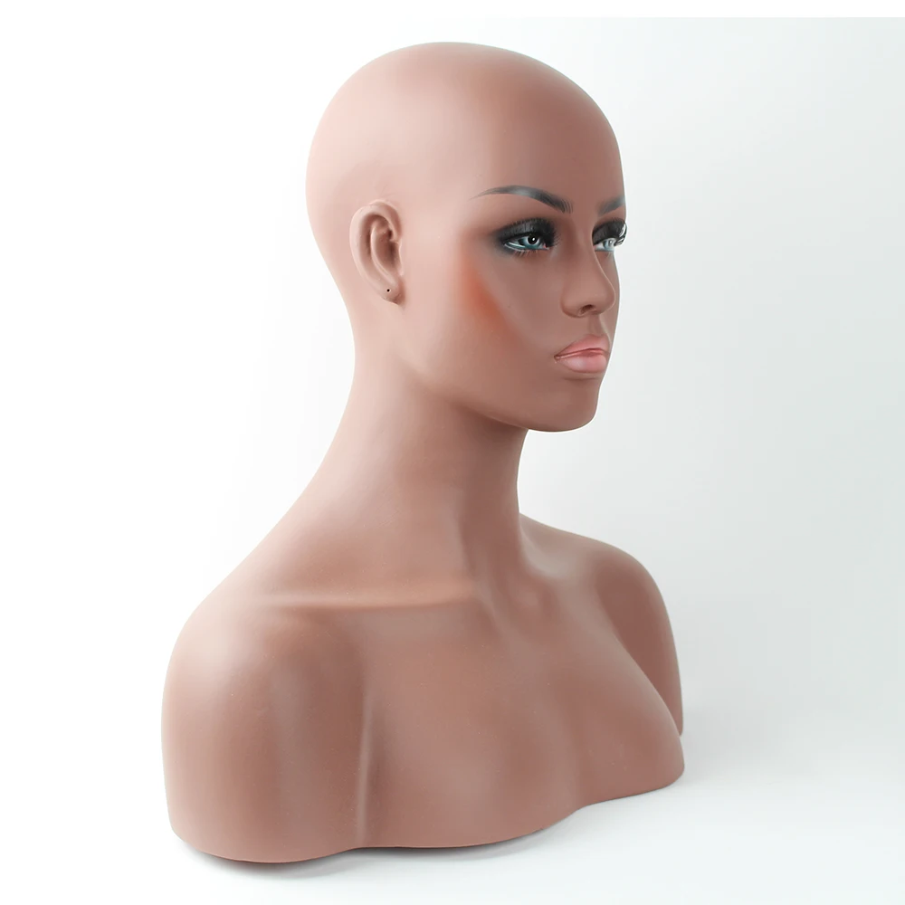 Реалистичная женская голова манекена из стекловолокна грудь для парика|mannequin head