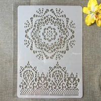 1pcs a4 crown round circle diy craft layering stencils painting scrapbooking stamping embossing album paper card template