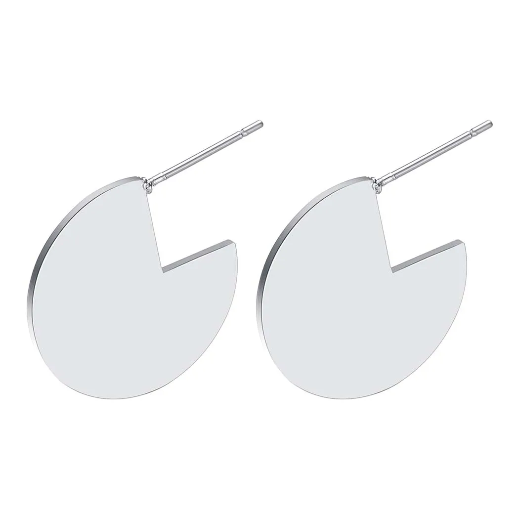 Большие круглые серьги гвоздики QIMING для женщин и подарок матери винтажные в