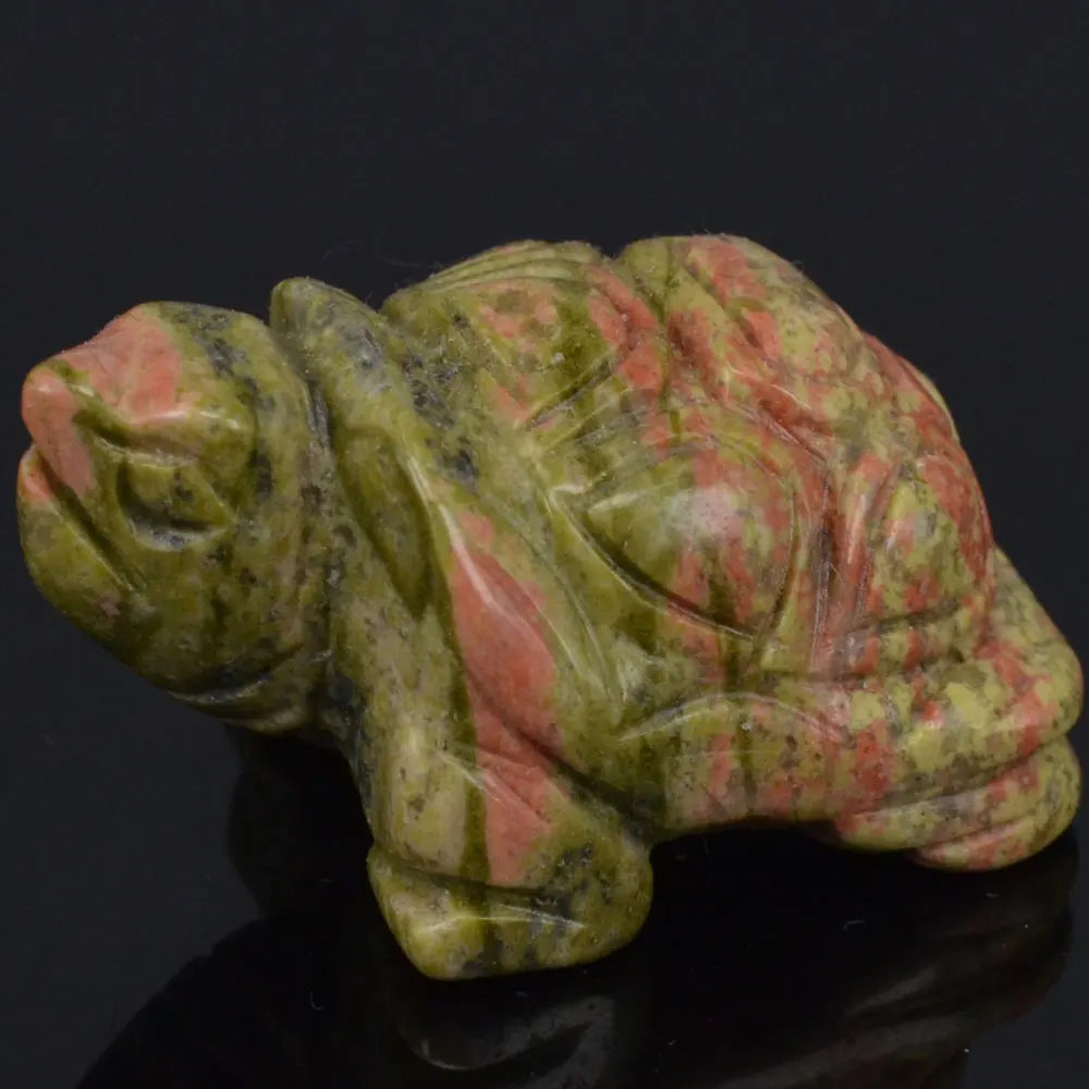 2 дюйма натуральная черепаха драгоценные камни резьба ремесла каменная