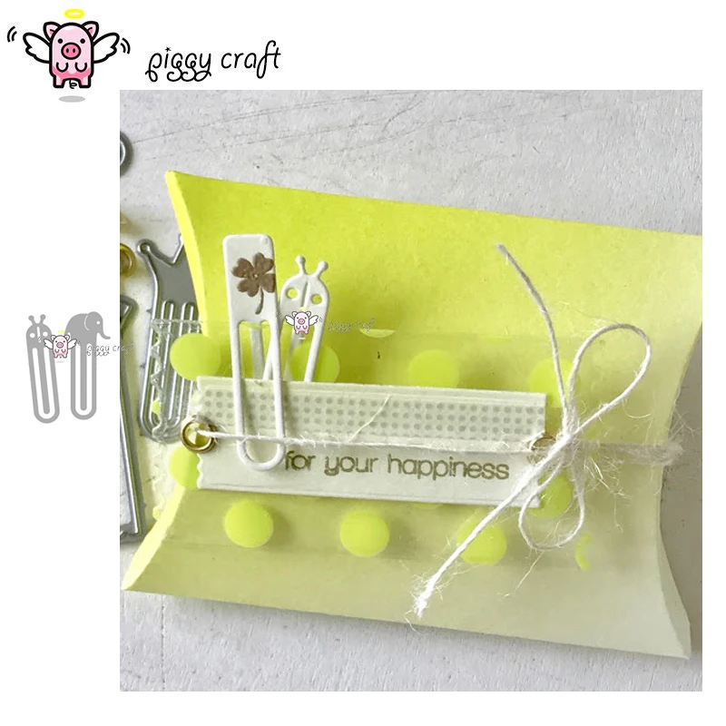 Металлические Вырубные штампы форма для вырезания 2 шт. клипсы в виде слона и