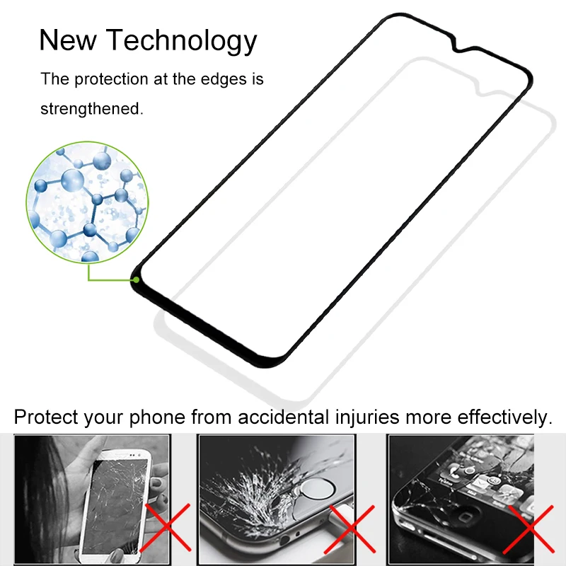 2 шт. 100% оригинальное закаленное стекло с полным покрытием для Huawei Mate 20 9H защита