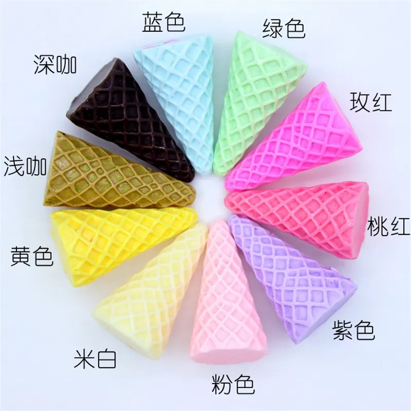 Красочные шт./лот 20* мм 37 мм 3D Kawaii мороженое чашки ремесло DIY ювелирных изделий Смола Кабошон материал орнамент интимные аксессуары