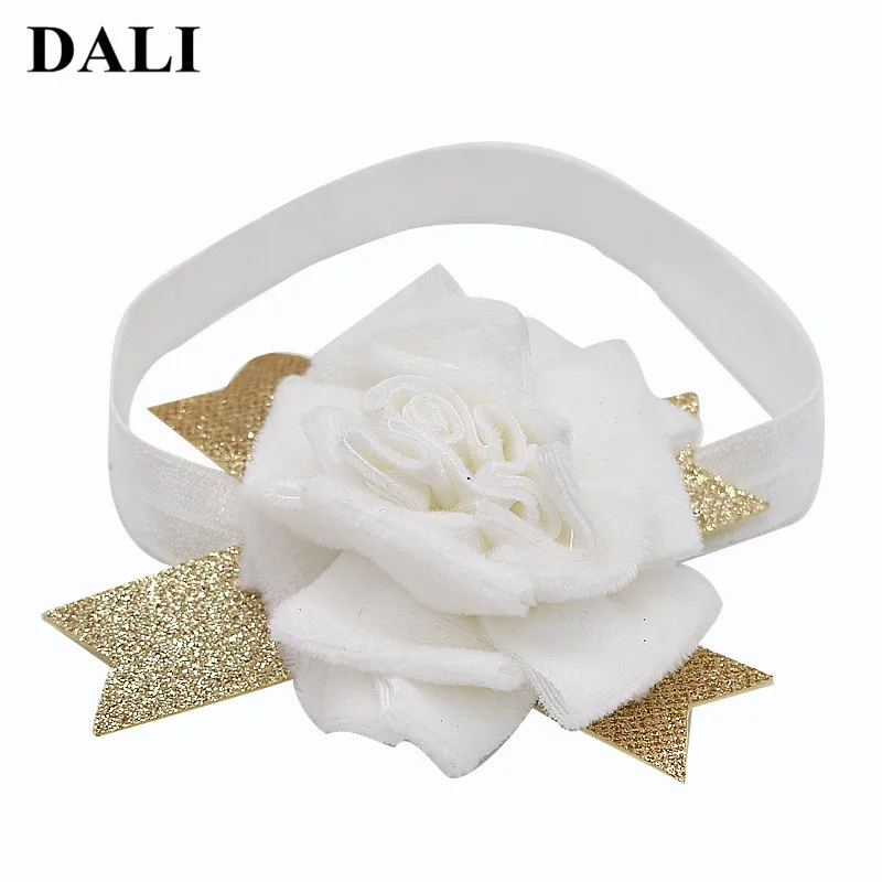 DALI Детские ободки белый розовый цветок группа Дети малышей Золотая Корона