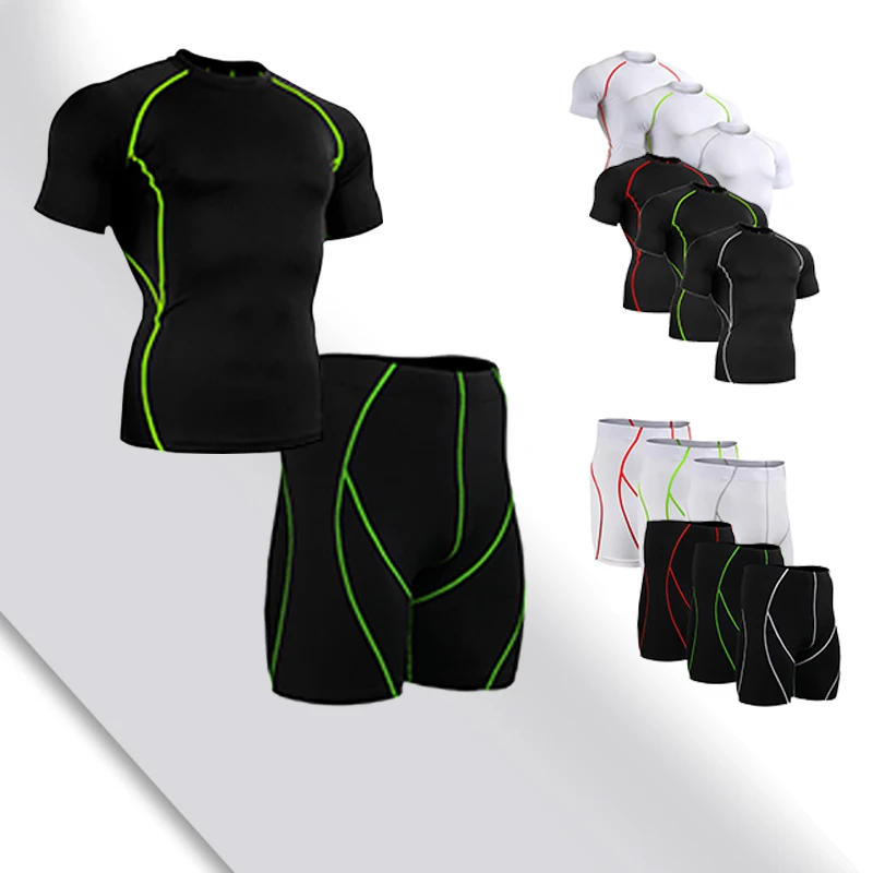 Лидер продаж 2017 года фитнес-Большой мужская одежда с коротким рукавом Майки для