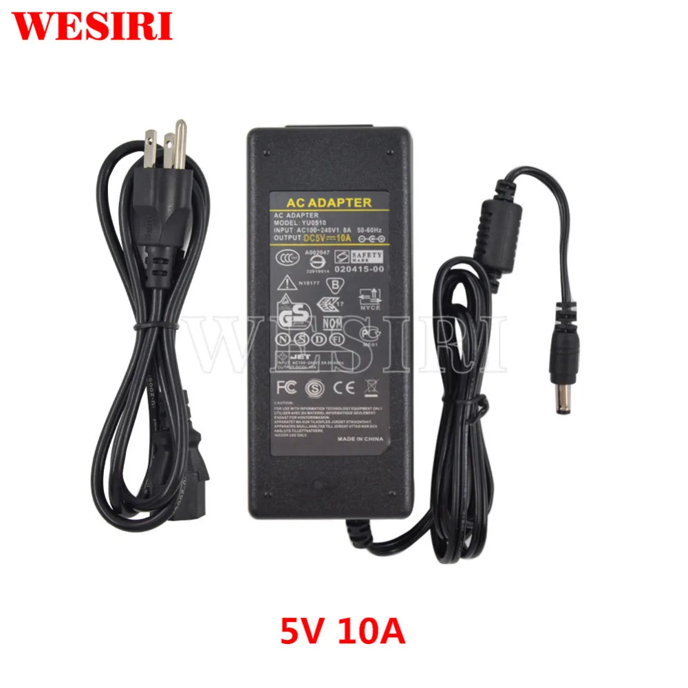 5 в 1A/2A/3A/6A/8A/10A светодиодный блок питания адаптер AC к DC для DC5V WS2812B APA102 LPD8806 WS2801