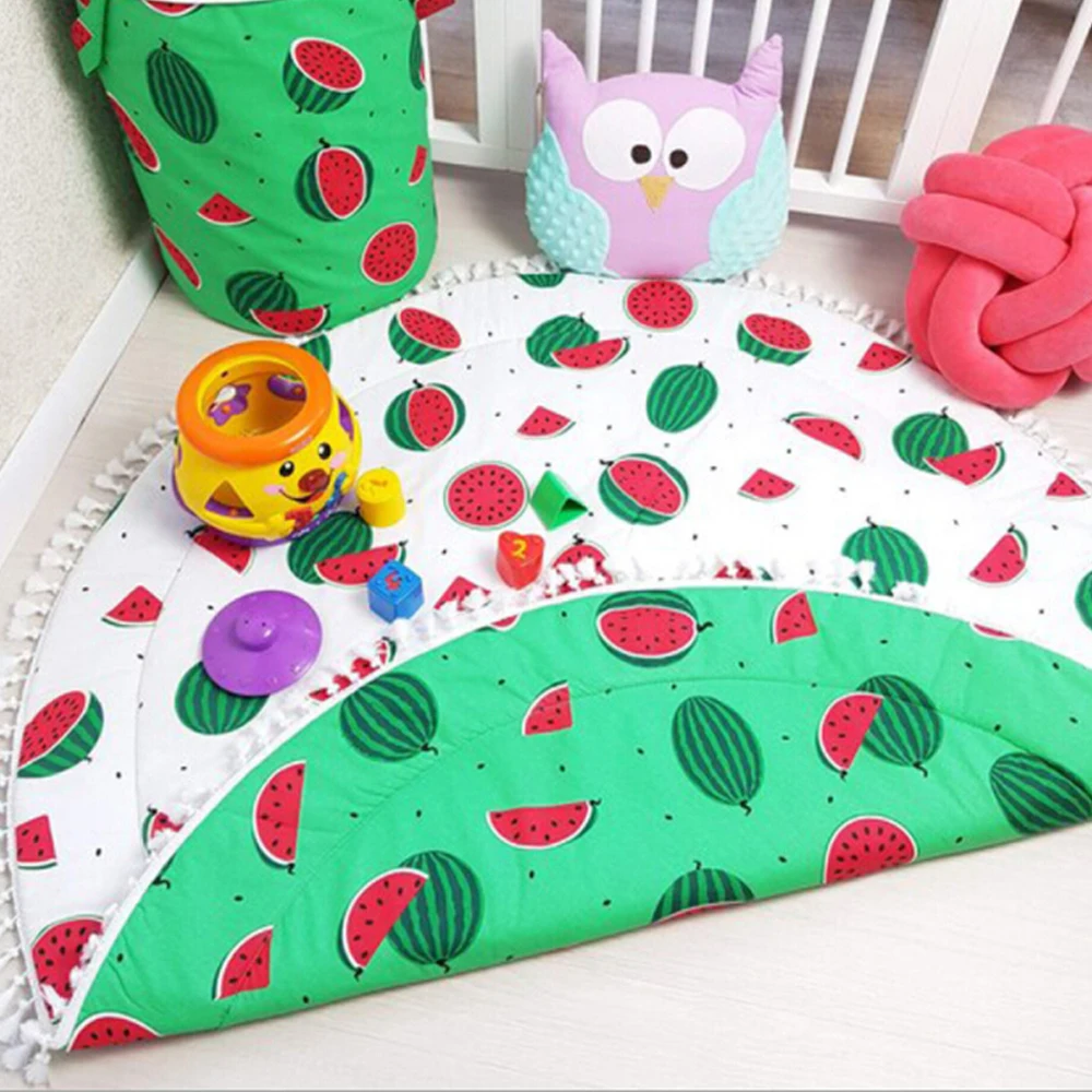 900 мм детские игровые коврики для малышей детский коврик ползания хлопковый игр