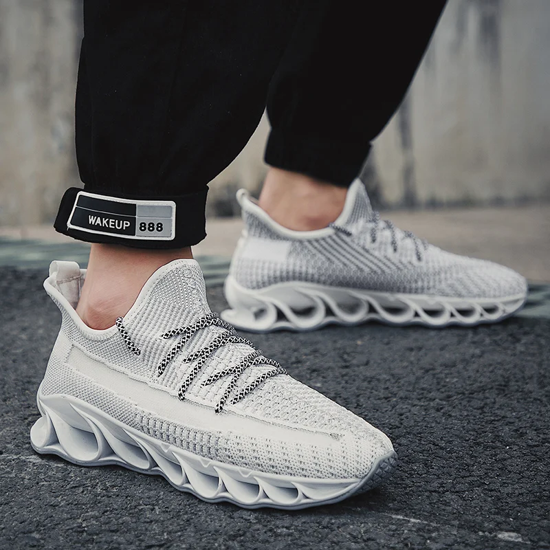 Men Fashion Spring Blade Shoes Outdoor Sport For Male Sneakers Breathable Running Casual Mesh Sneaker Walking | Обувь