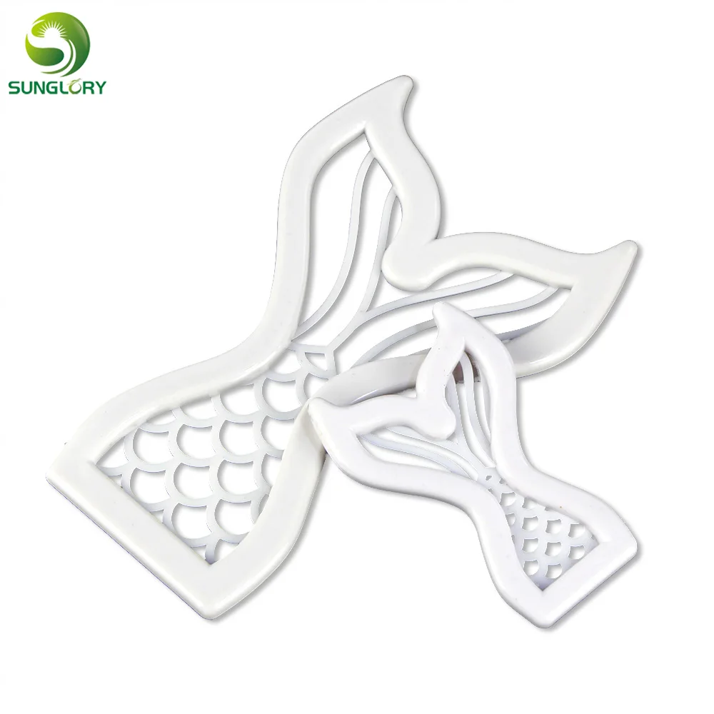 Mermaid Tails Set of Two Cutters DIY Cupcake Mold Cookie Cutter Cake Decor Cutting Dies Decorating Tools | Дом и сад
