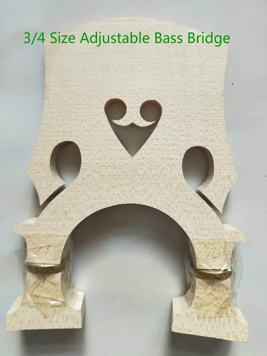 1 PC Quality Double Bass Bridge Adjustable for 3/4 and 4/4 Size | Спорт и развлечения