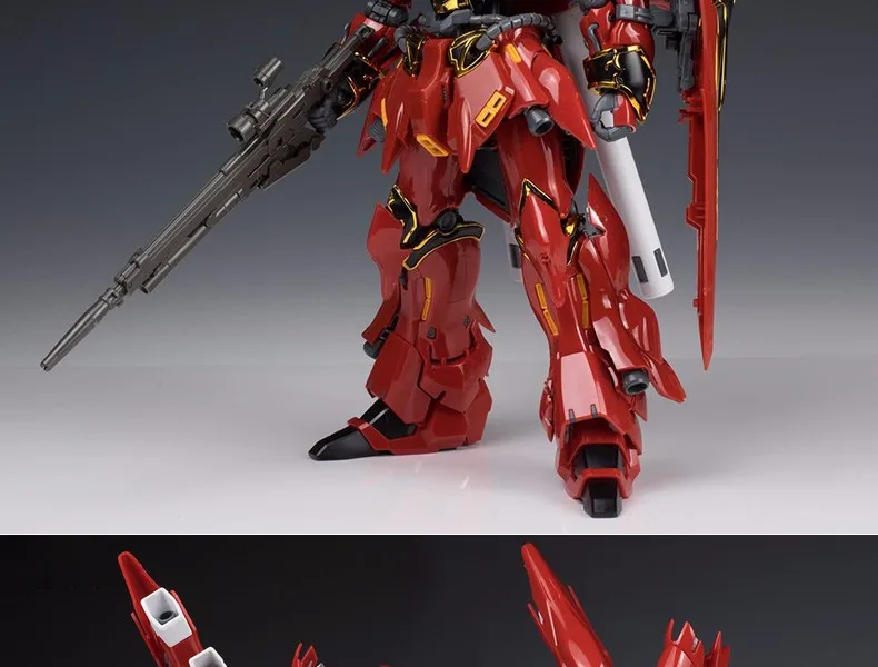 Bandai подлинный RG 1/144 аниме HG MSN-06S Sinanju Gundam Модель Собранный робот фигурка gunpla горячие детские игрушки Рождественский подарок