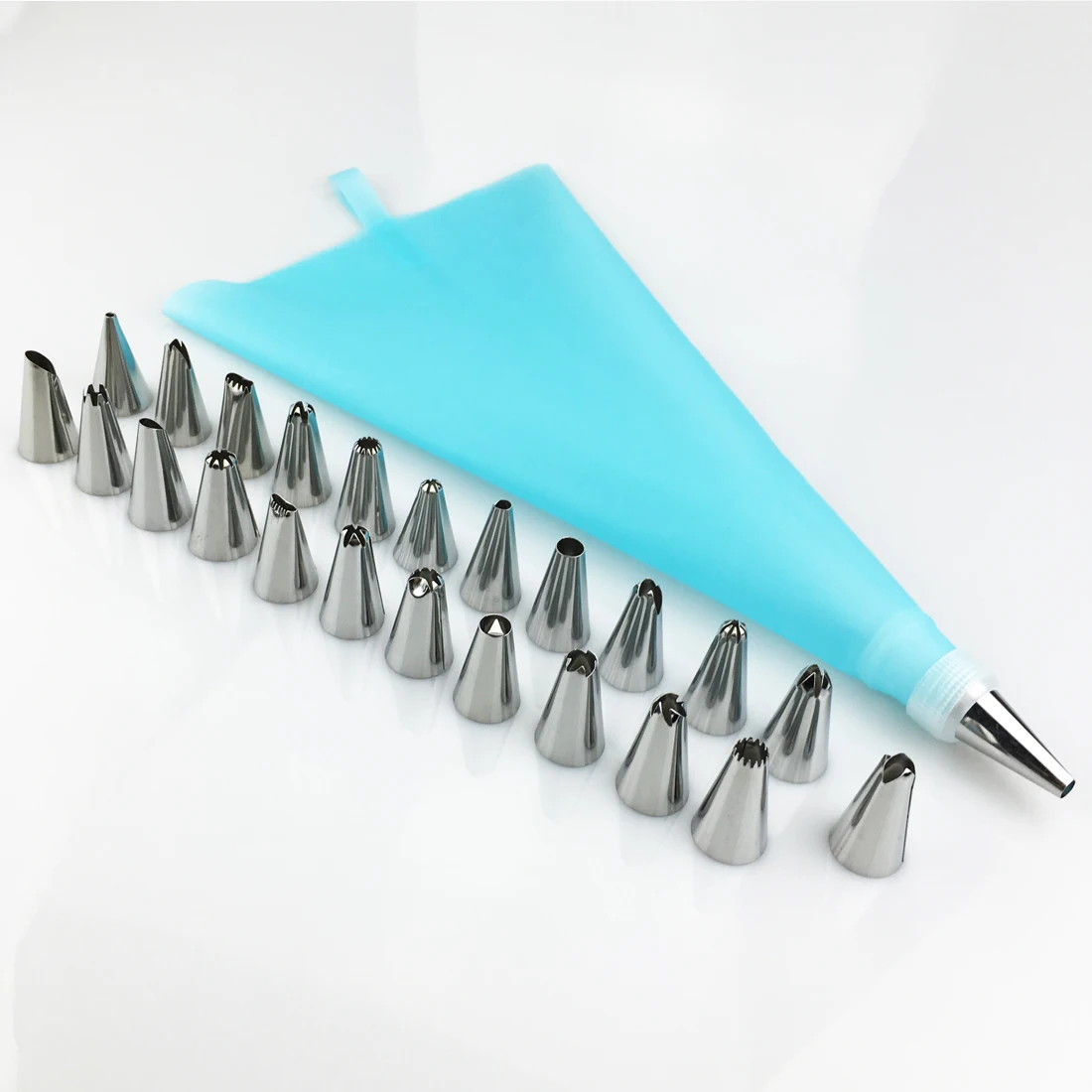 24 шт. силиконовые кухонные аксессуары глазурь трубопровод крем наконечник из