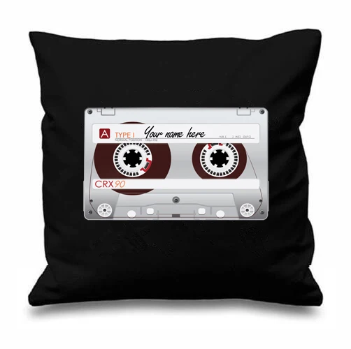 Ретро кассета подушка крышка персонализированные кассеты Подушка Чехол