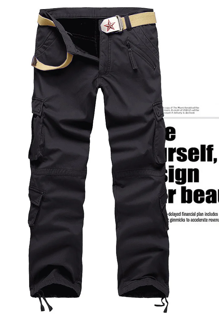 Высококачественный зимний теплый комбинезон с несколькими карманами брюки