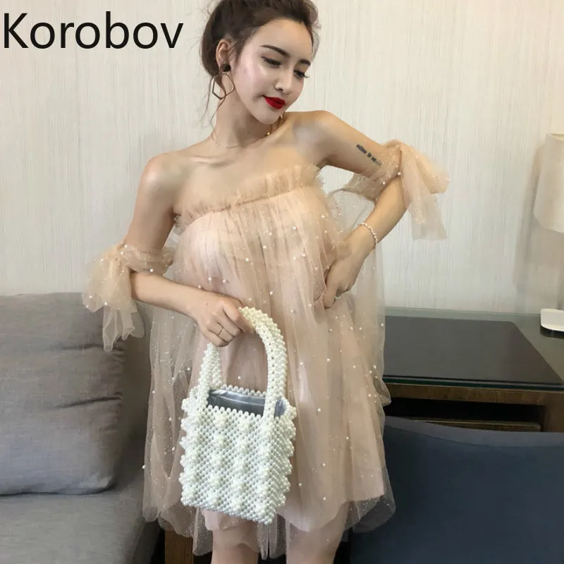 Korobov Сексуальные вечерние платья с открытыми плечами короткие женские вырезом