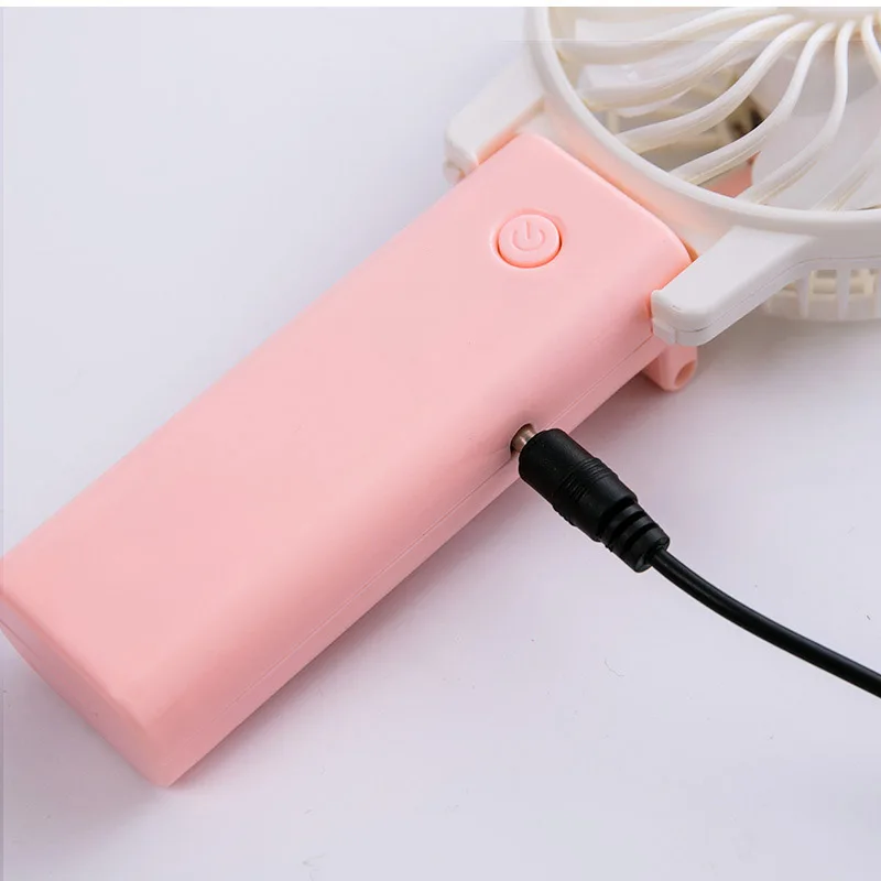 Миниатюрный мультяшный Ручной usb Электрический вентилятор складной