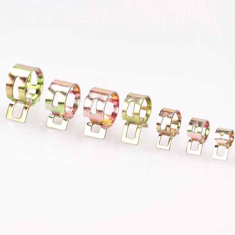 

50Pcs 4-25mm for choose Fuel Spring Clip Vacuum Silicon Hose Clamp Autos Autos Spring Clip Fuel Oil Water Hose Pipe Tube Clamp