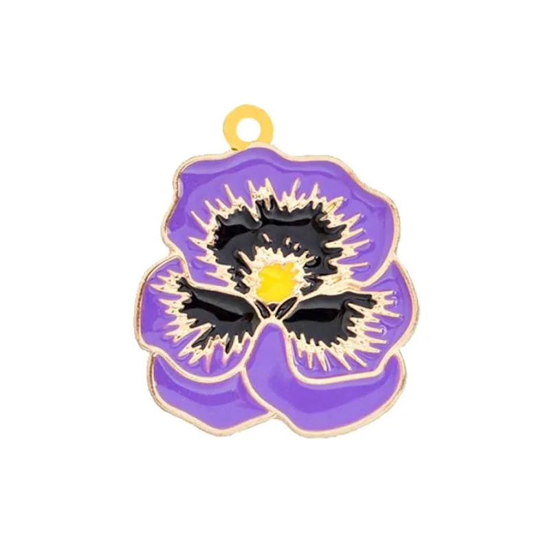 

Purple Blooming flower AEO DST Diy charm for Jewelry