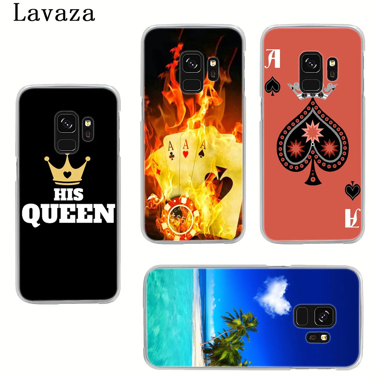 Твердый чехол для телефона Lavaza queen king ace family poker Samsung Galaxy S7 S6 Edge S8 S9 + S10 Plus