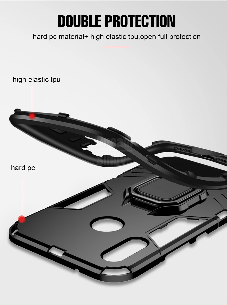Магнитный чехол с металлическим кольцом для Xiaomi Mi 8 SE A2 A1 полный чехол для телефона чехол для Xiaomi Mi 8 se A1 A2 Роскошная защита накладка на заднюю панель с отделением чехол