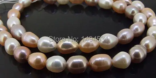 

Wholesale Pearl Jewelry, Rice Freshwater Cultured Pearl Gem Loose Beads 6-7mm Multicolor One Strand 15 Inches - Free Shipping