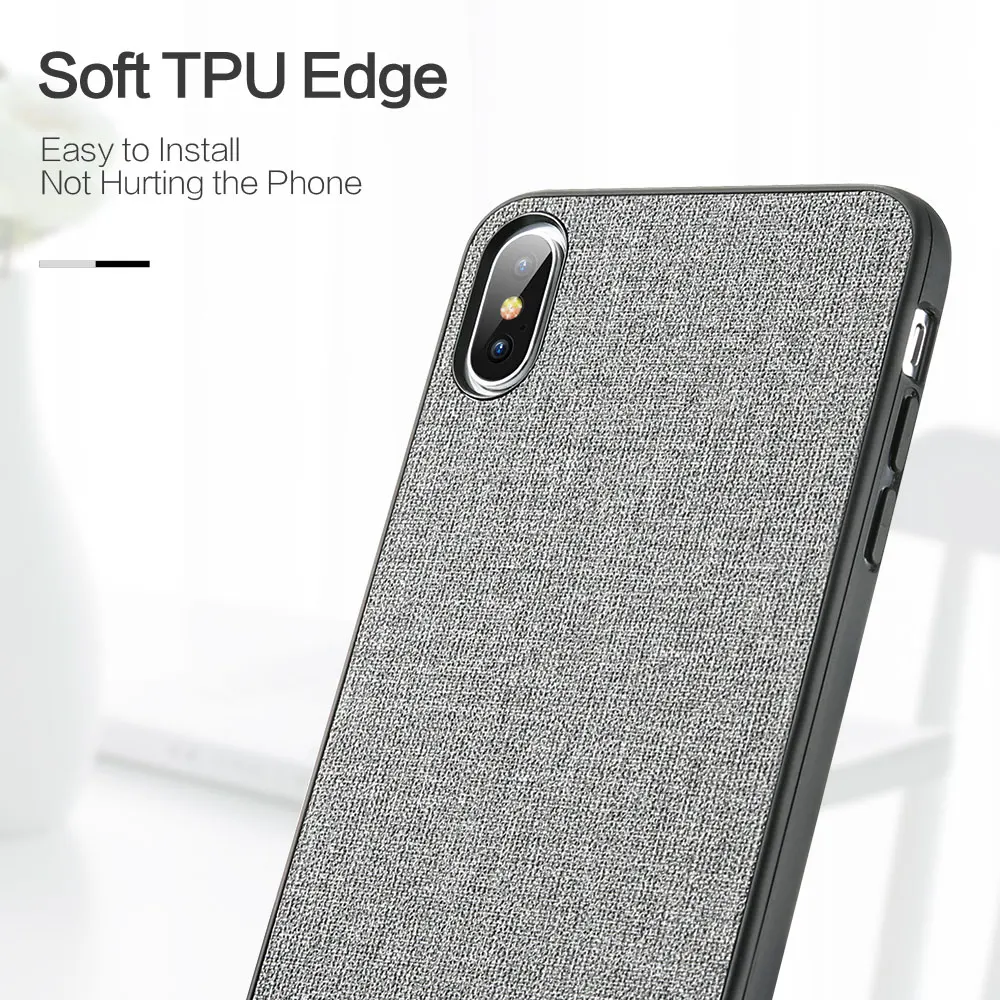 Чехол для телефона KISSCASE iPhone XR X 11 7 8 6 6s Plus тканевые задние Чехлы XS Pro MAX Мягкий