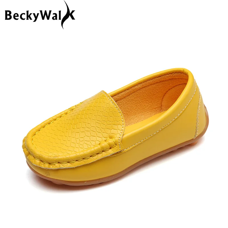 New Spring Boys Girls Children Shoes Kids Soft PU Leather Candy Color Loafers Toddlers Baby Casual Sneakers CSH550 | Детская одежда и