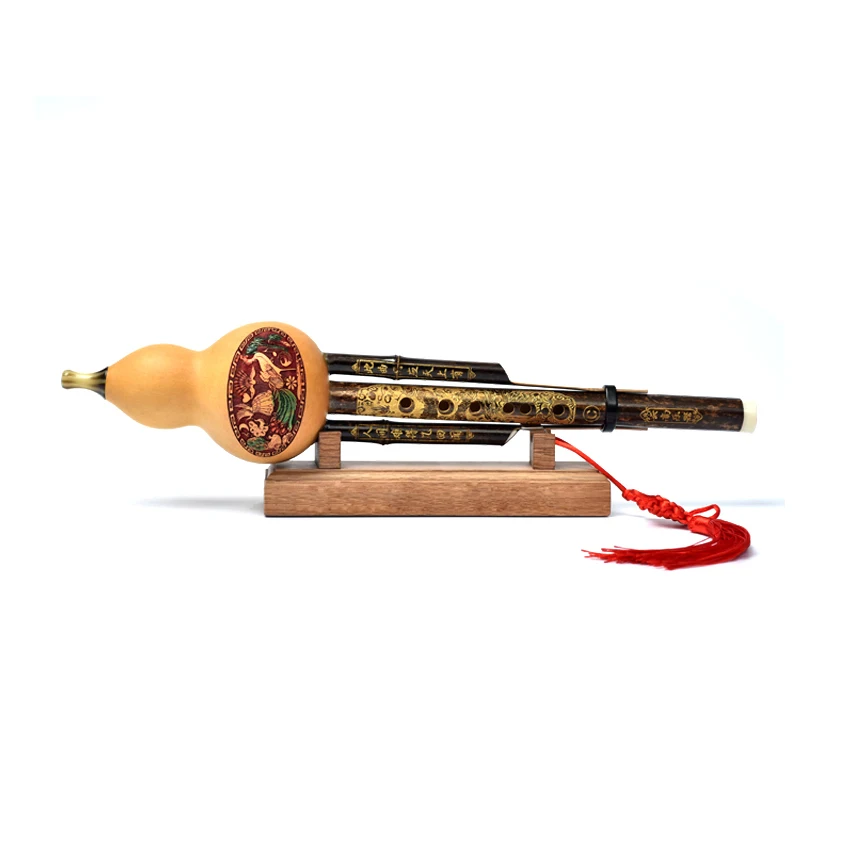 Натуральный Бамбук кукурбит Флейта Хулуси Китайская традиционная духовой