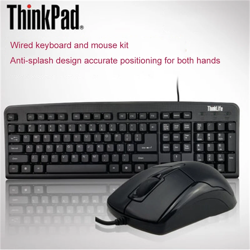Водонепроницаемый набор мыши Lenovo KM100 ThinkPad офисный ноутбук настольный компьютер