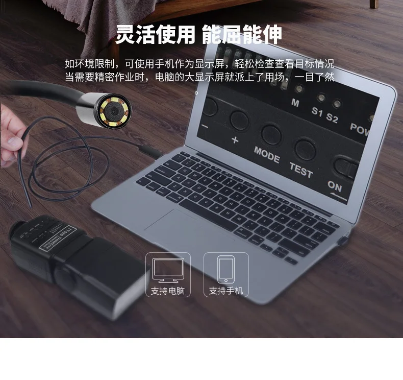 1 м 5,5 мм объектив эндоскоп HD 480P USB OTG Змея эндоскоп водонепроницаемый осмотр трубы камера бороскоп для Android телефон ПК