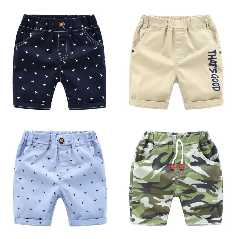 

2021 Summer Shorts for Boy Baby Casual Beach Kids Shorts Cute Toddler Boy Short Pants Dinosaur Children Trousers 3-8 Years