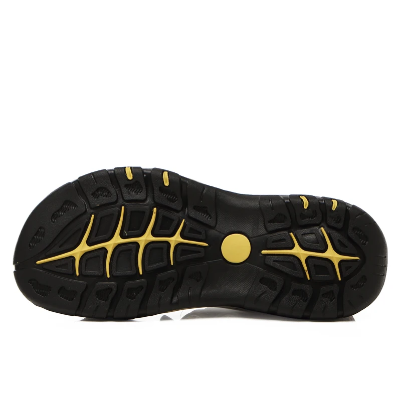 Мужские пляжные сандалии с противоскользящей подошвой дышащие сетчатые