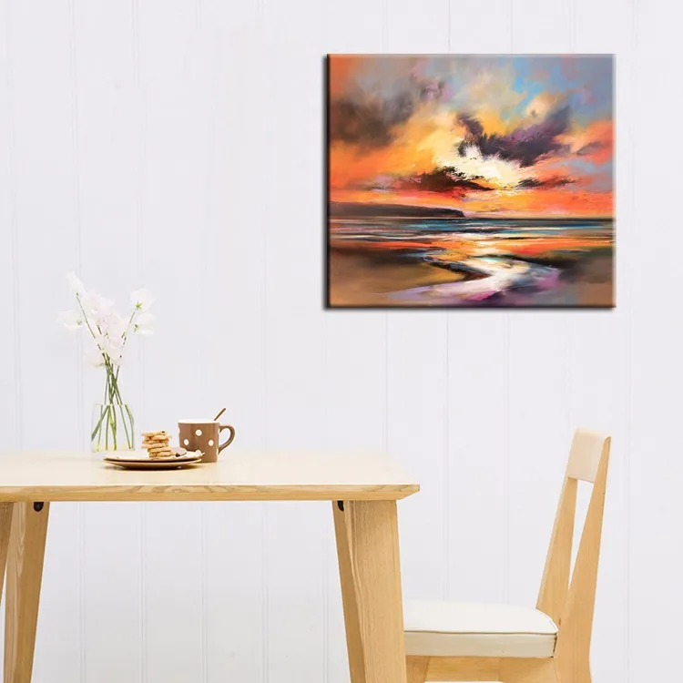 

High Quality Canvas Art Home Decor Hand painted Oil Painting Sky Wall Pictures For Living Room Abstract unreal Clouds No Frame