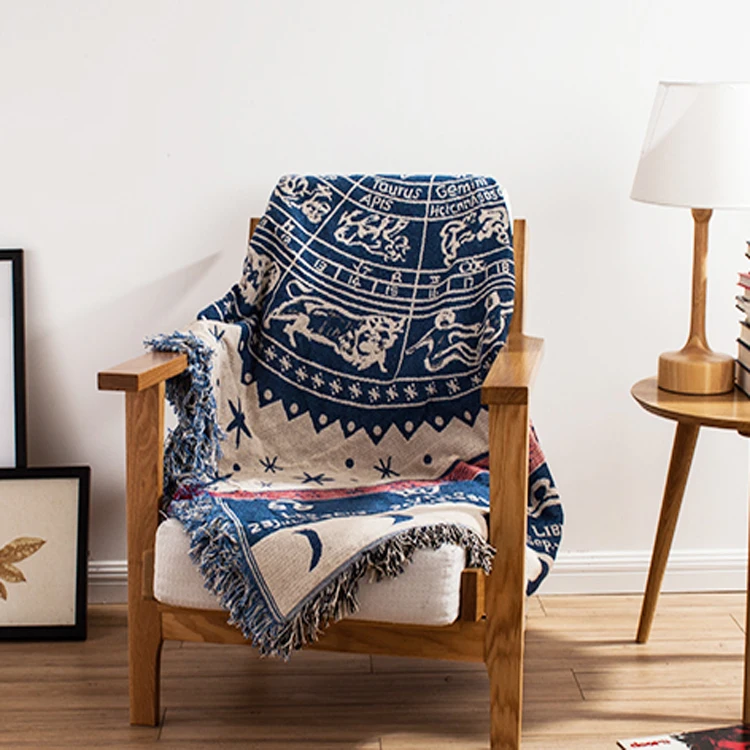 

white sign Bohemia Geometric rug Carpet Exotic Geometric Bedding Knitted Couch Cover throw Blanket body sofa for picnic floor