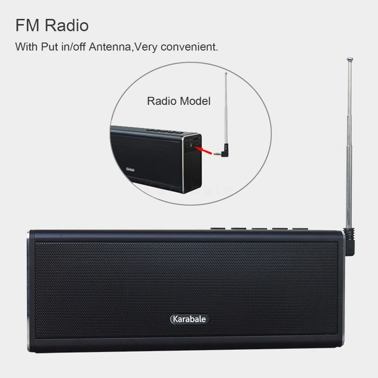 20 Вт портативный металлический Bluetooth динамик 4400 мАч Внешний аккумулятор FM радио Hifi супер бас компьютерные беспроводные автомобильные колонки Mp3 плеер микрофон