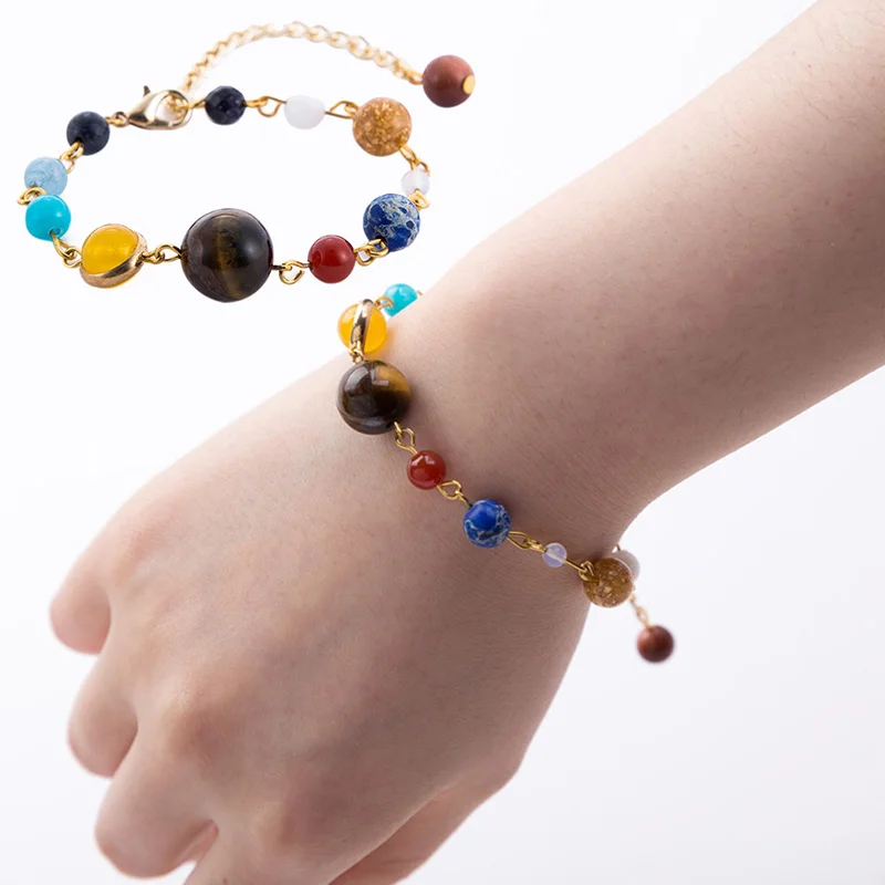 1 шт. женский мужской подарок для вечеринки браслет из бисера Вселенная Галактика